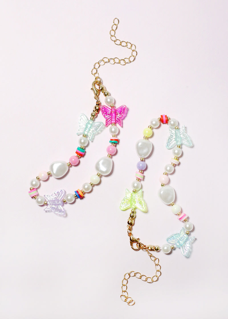 Y2K Butterfly and Pearls Bracelet  JEWELRY - Shop Miss A