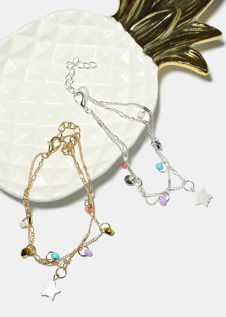 Star and Beads Anklet  JEWELRY - Shop Miss A