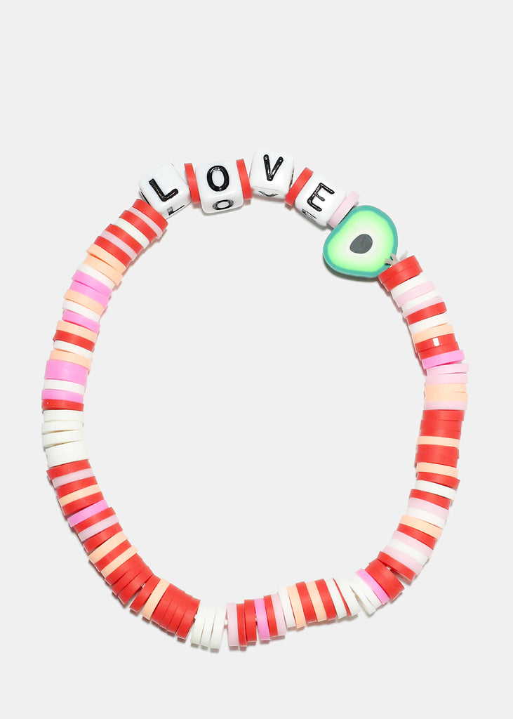 Logo Beaded Bracelet Love Jewelry - Shop Miss A
