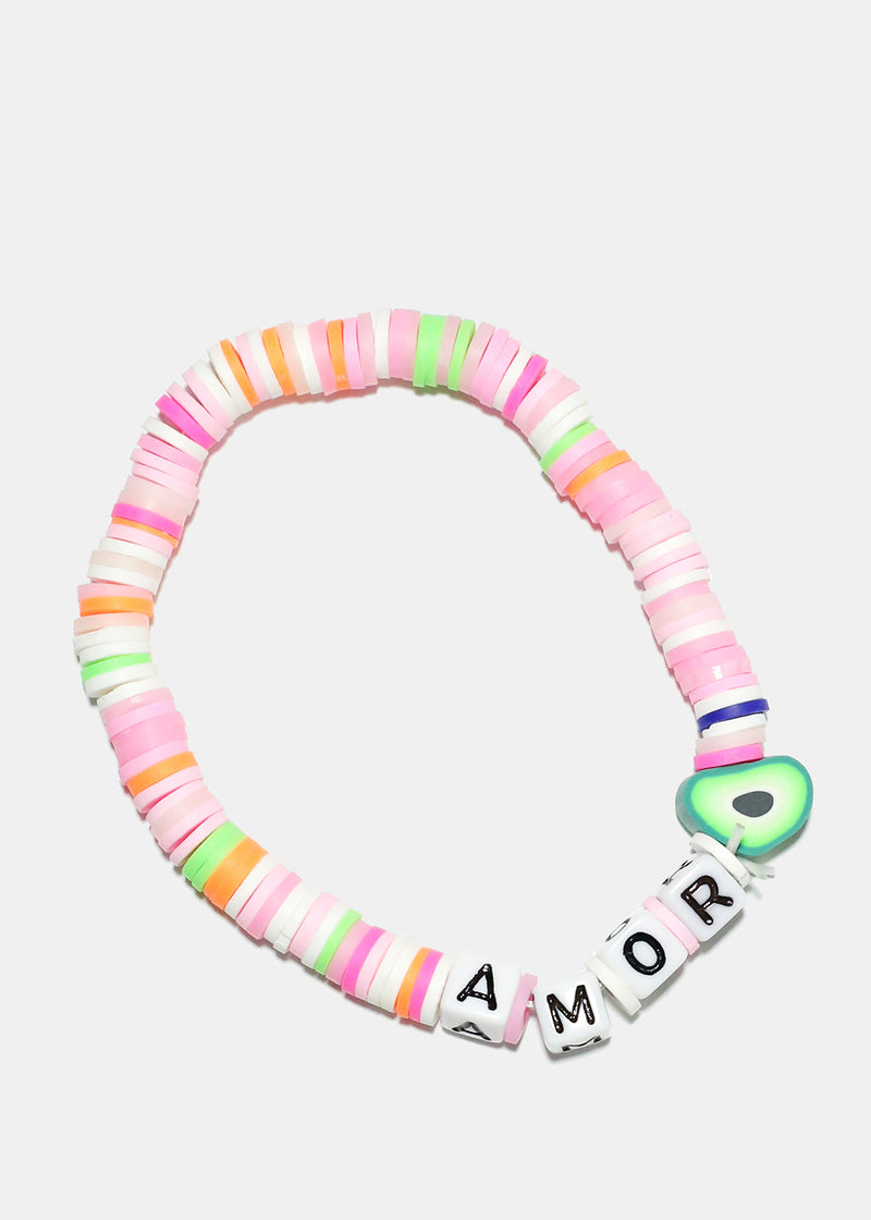 Logo Beaded Bracelet Amor Jewelry - Shop Miss A