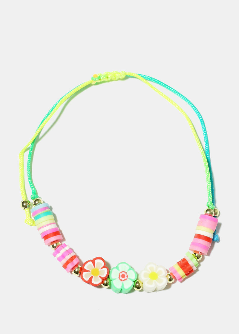 Flower & Butterfly Drawstring Bracelet Flower/random JEWELRY - Shop Miss A