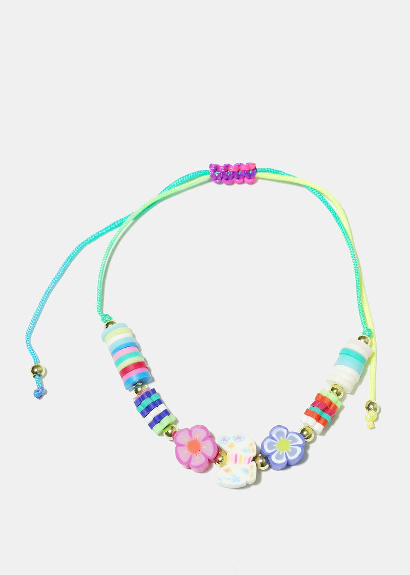 Flower & Butterfly Drawstring Bracelet Multi/random JEWELRY - Shop Miss A