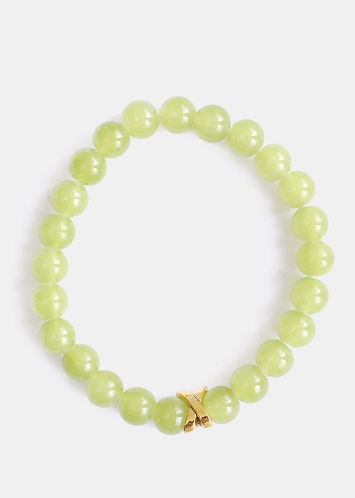 Spring Bead Bracelet Green JEWELRY - Shop Miss A