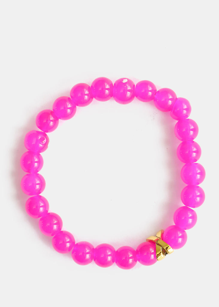 Spring Bead Bracelet D. pink JEWELRY - Shop Miss A