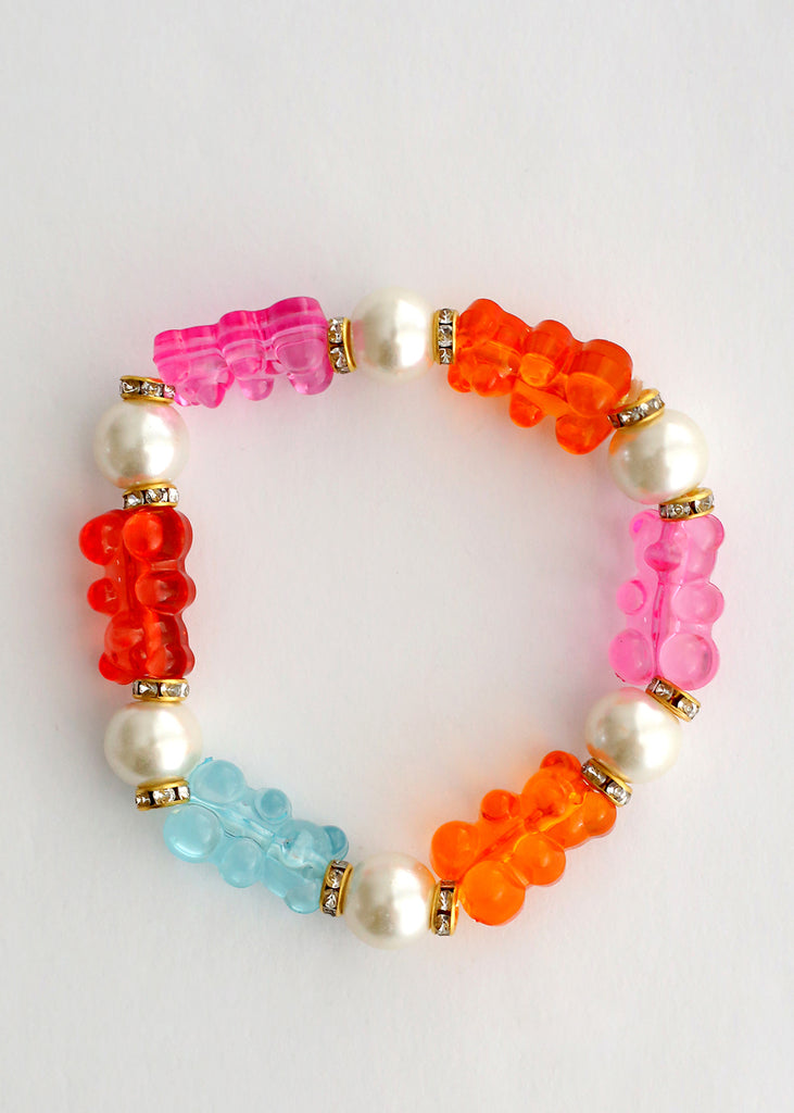 Gummy Bear & Pearl Bracelet Multi/gold JEWELRY - Shop Miss A