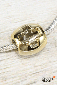 Gold Open Cross Bead Charm  CHARMS - Shop Miss A