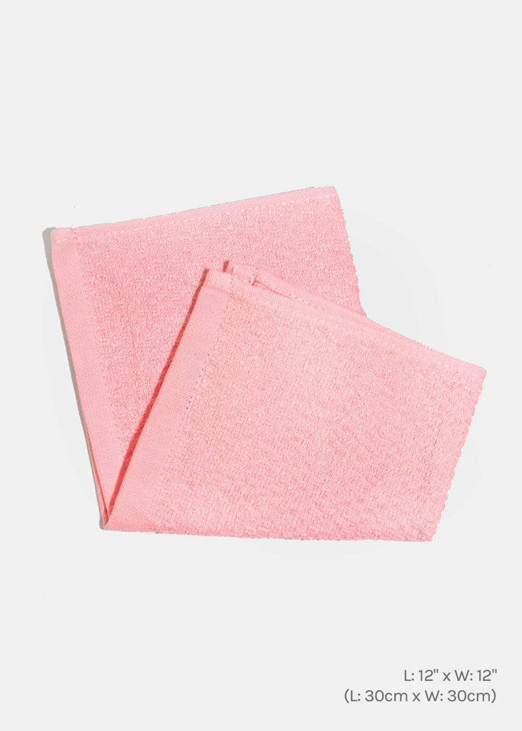 100% Cotton Washcloth Towel Pink Single Towel LIFE - Shop Miss A