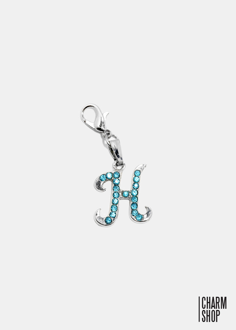 Silver Blue Initial H Dangle Charm  CHARMS - Shop Miss A