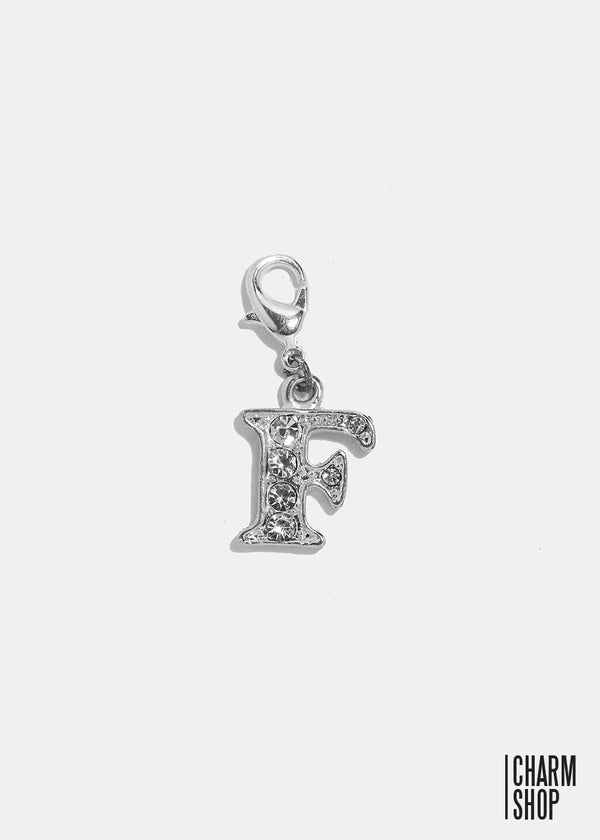 Silver Clear Initial F Dangle Charm  CHARMS - Shop Miss A