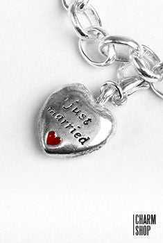 Just Married Heart Dangle Charm  CHARMS - Shop Miss A