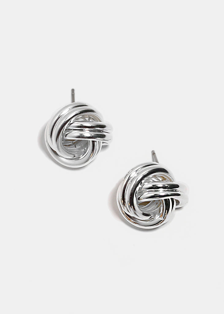 Smooth Metal Knot Studs  JEWELRY - Shop Miss A
