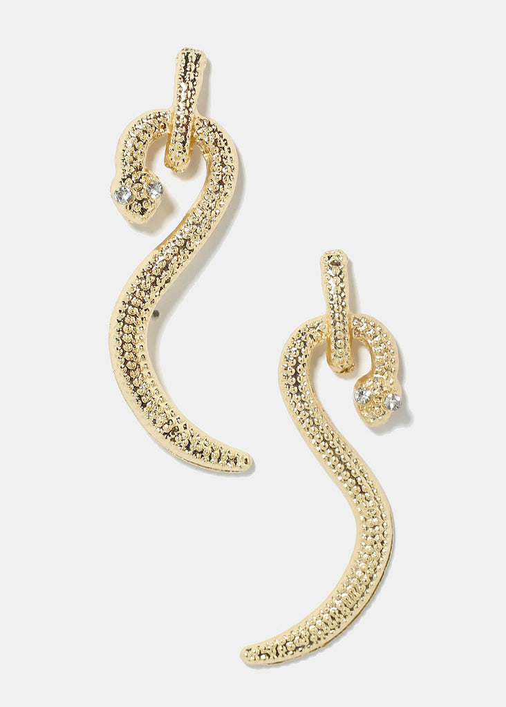 Snake Dangle Earrings Gold SALE - Shop Miss A