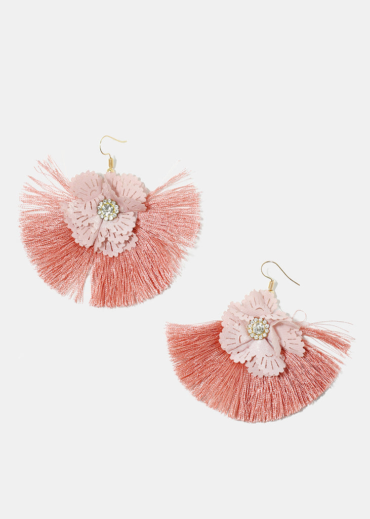 Flower Tassel Earrings  JEWELRY - Shop Miss A
