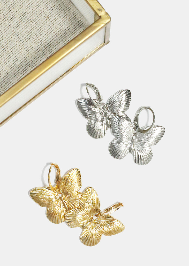 Metal Butterfly Earrings  JEWELRY - Shop Miss A