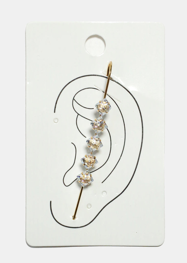 Gemstone Cuff Earring Gold JEWELRY - Shop Miss A