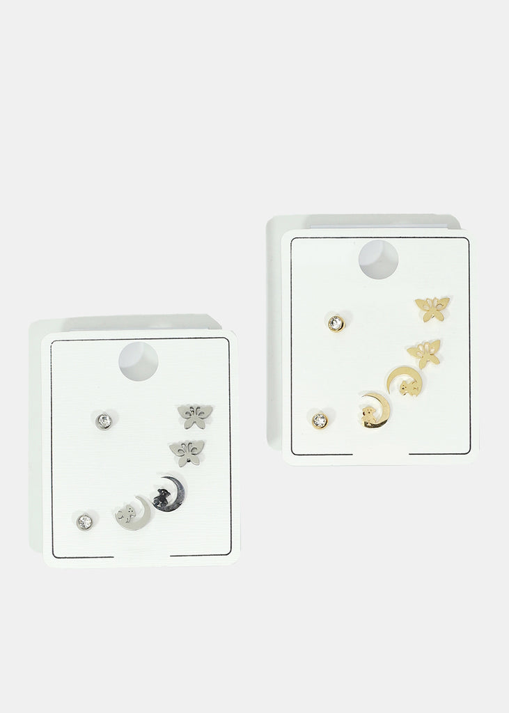 3-Pair Stud Earring Set SALE - Shop Miss A