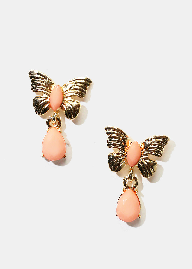 Butterfly & Enamel Dangle Earrings  JEWELRY - Shop Miss A