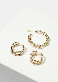 3-Piece Linked Circle Cuff & Stud Earrings  JEWELRY - Shop Miss A