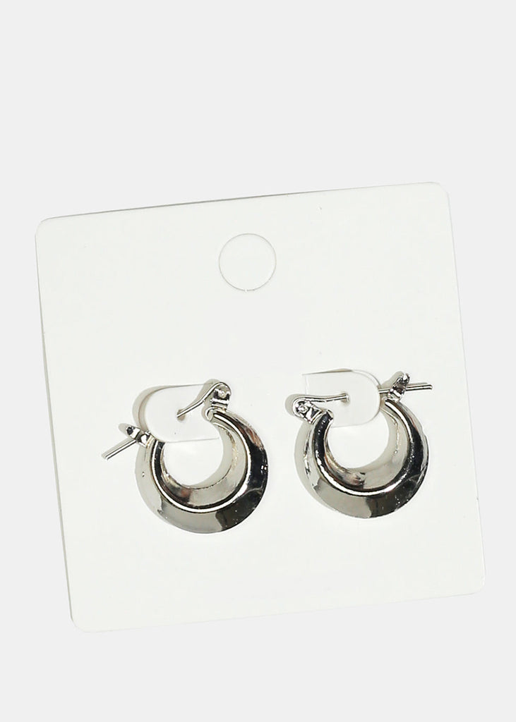 Small Hoop Earrings Silver JEWELRY - Shop Miss A