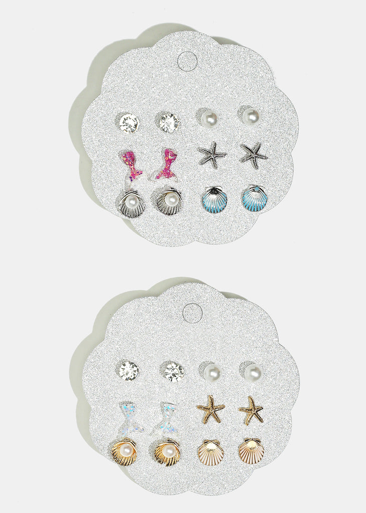 6-Pair Seashell Stud Earrings  JEWELRY - Shop Miss A
