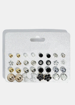 16-Pair Multi-Design Stud Earrings  JEWELRY - Shop Miss A