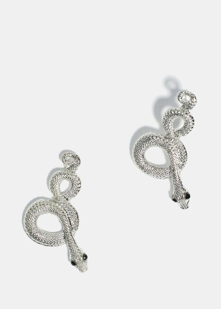 Snake Earrings Silver JEWELRY - Shop Miss A