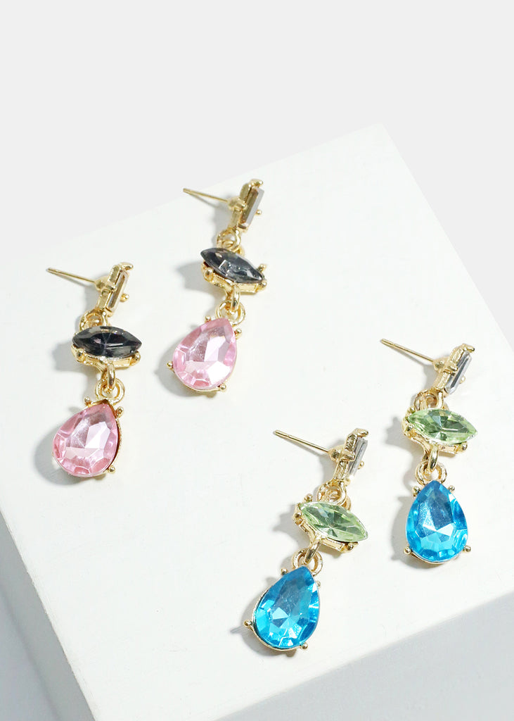 Colorful Gemstone Dangle Earrings  JEWELRY - Shop Miss A