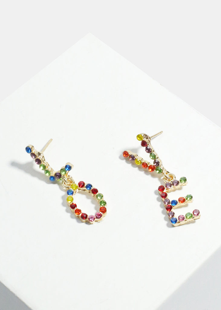 Colorful "LOVE" Dangle Earrings  JEWELRY - Shop Miss A