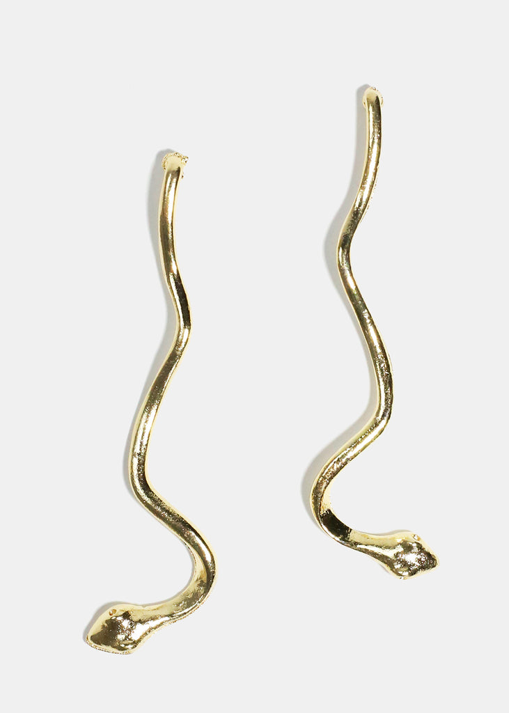 Snake Earrings Gold JEWELRY - Shop Miss A