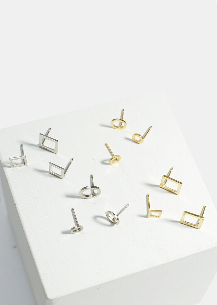 3-Pair Studs Earrings  JEWELRY - Shop Miss A
