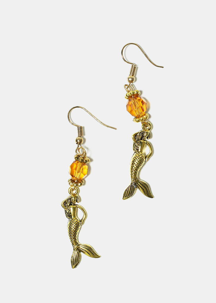 Mermaid Earrings Gold Gold JEWELRY - Shop Miss A