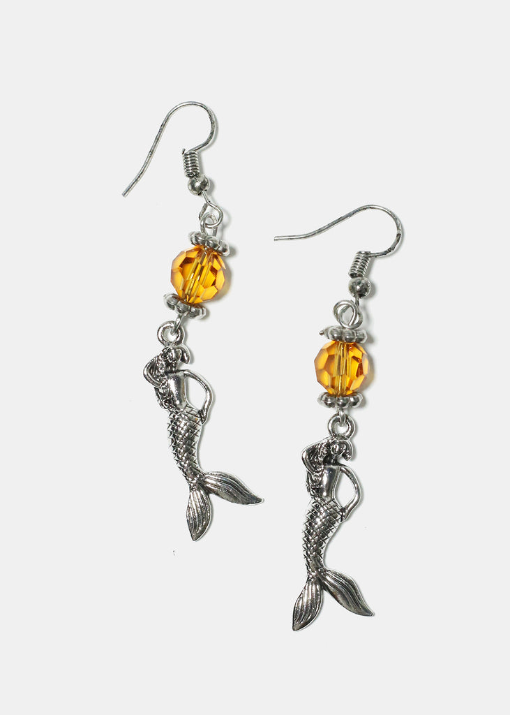 Mermaid Earrings Silver Gold JEWELRY - Shop Miss A
