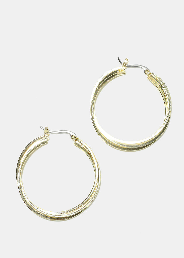 Layered Hoop Earrings Gold JEWELRY - Shop Miss A