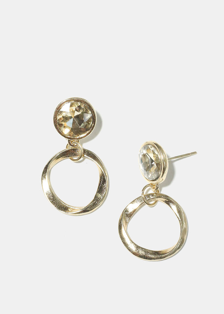 Circle Dangle Earrings Grey JEWELRY - Shop Miss A