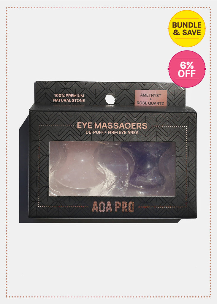 Gua Sha Eye Massage Tool 2 Piece Set (Rose + Amethyst) Skincare - Shop Miss A