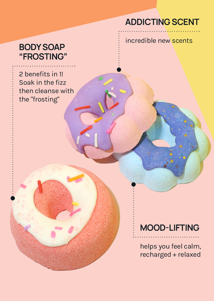 AOA Donut Bath Bomb- Glazed Heaven  SPA - Shop Miss A