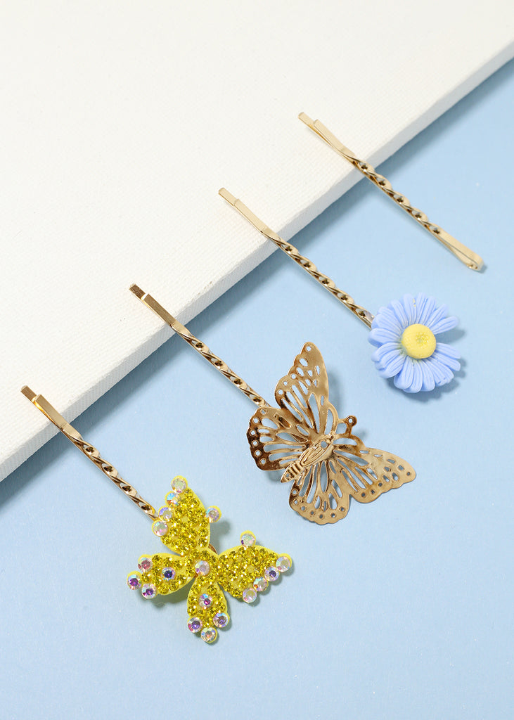 4-Piece Flower & Butterfly Hairpins  SALE - Shop Miss A
