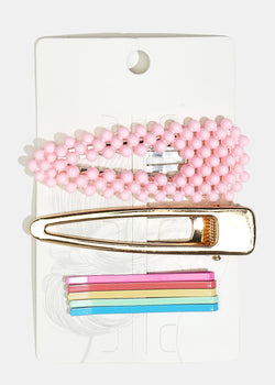 7-Piece Hairpins Pink HAIR - Shop Miss A