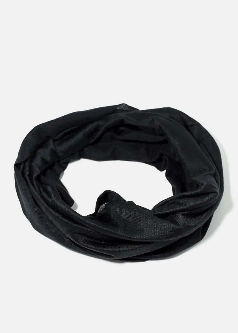 Solid Color Multi-Use Headwrap Black ACCESSORIES - Shop Miss A