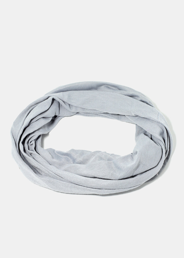 Solid Color Multi-Use Headwrap Grey ACCESSORIES - Shop Miss A