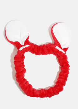 Bunny Ears Spa Headband Red HAIR - Shop Miss A