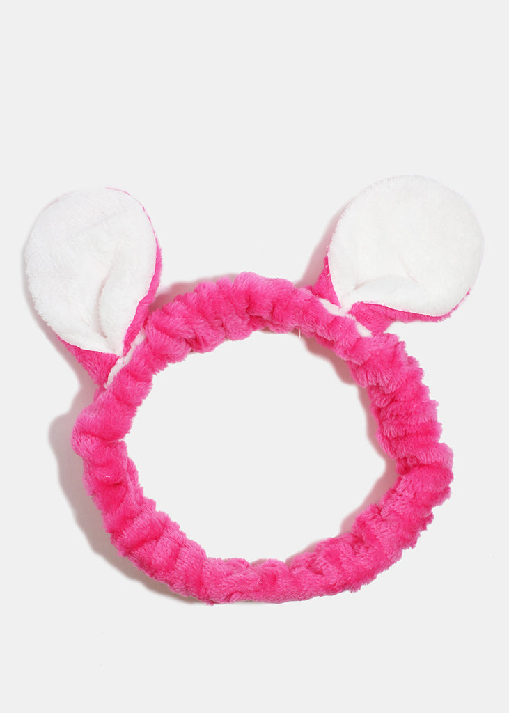 Bunny Ears Spa Headband Pink HAIR - Shop Miss A