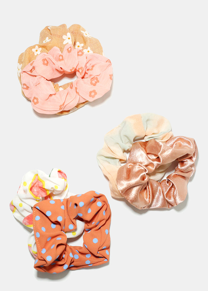2 Piece Printed Scrunchie Set  HAIR - Shop Miss A