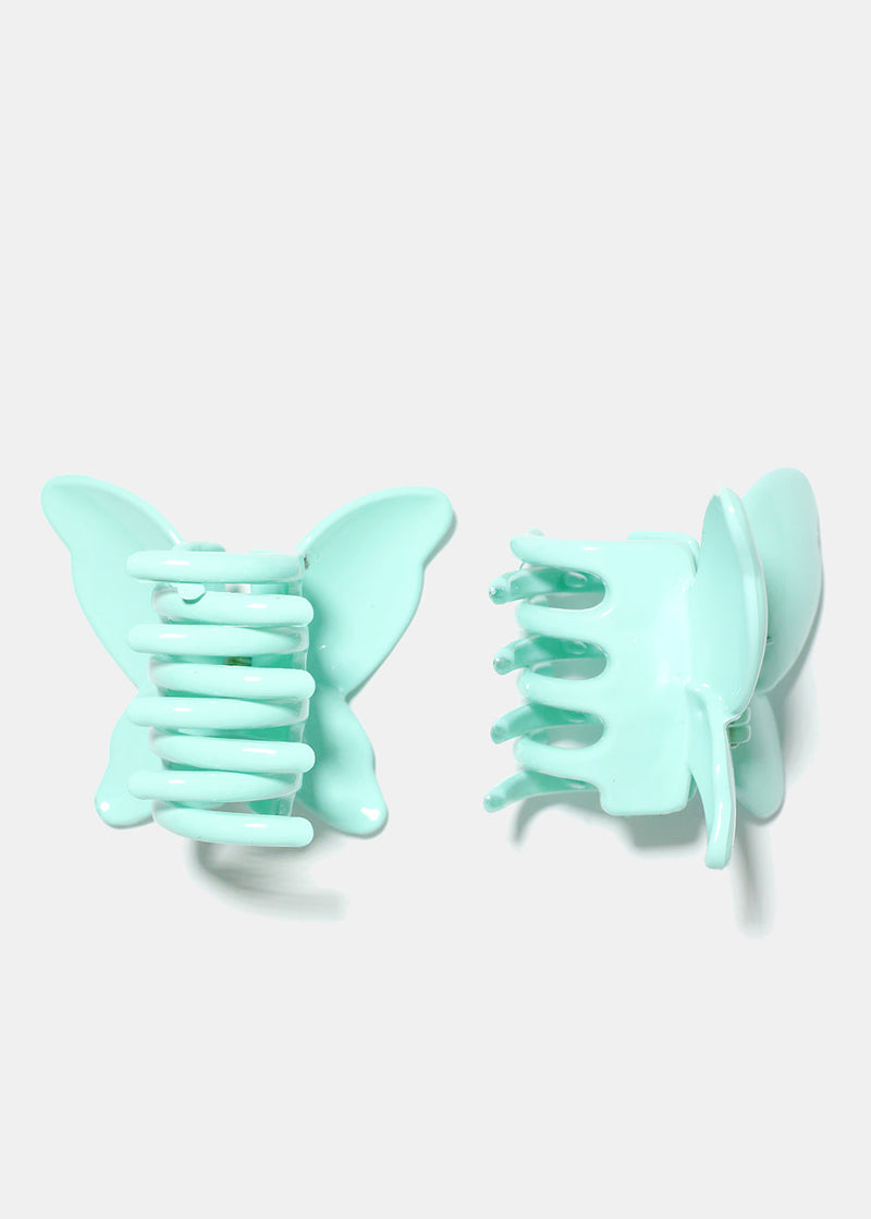 2 Piece Butterfly Claw Clip Teal HAIR - Shop Miss A