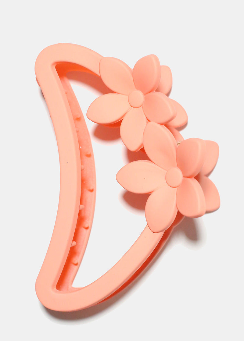 Flower Claw Clip Coral HAIR - Shop Miss A