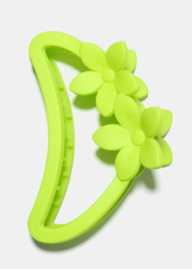 Flower Claw Clip Green HAIR - Shop Miss A