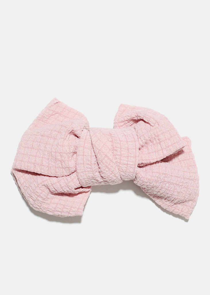 Soft Bow Hair Clip Pink HAIR - Shop Miss A