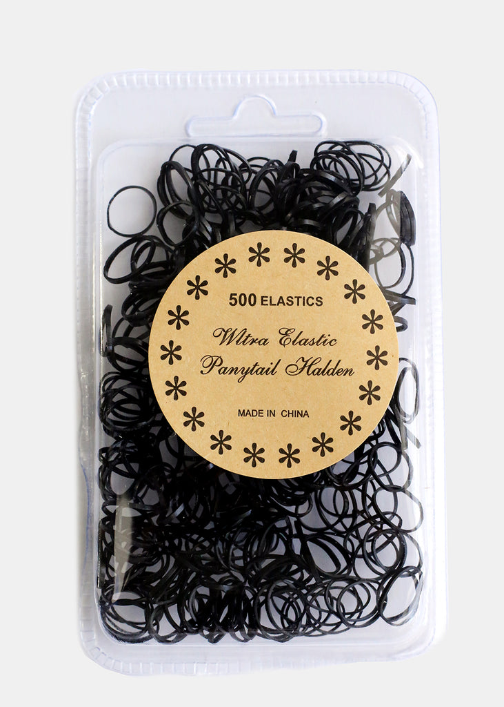 500 Piece Black Hair Elastics  HAIR - Shop Miss A