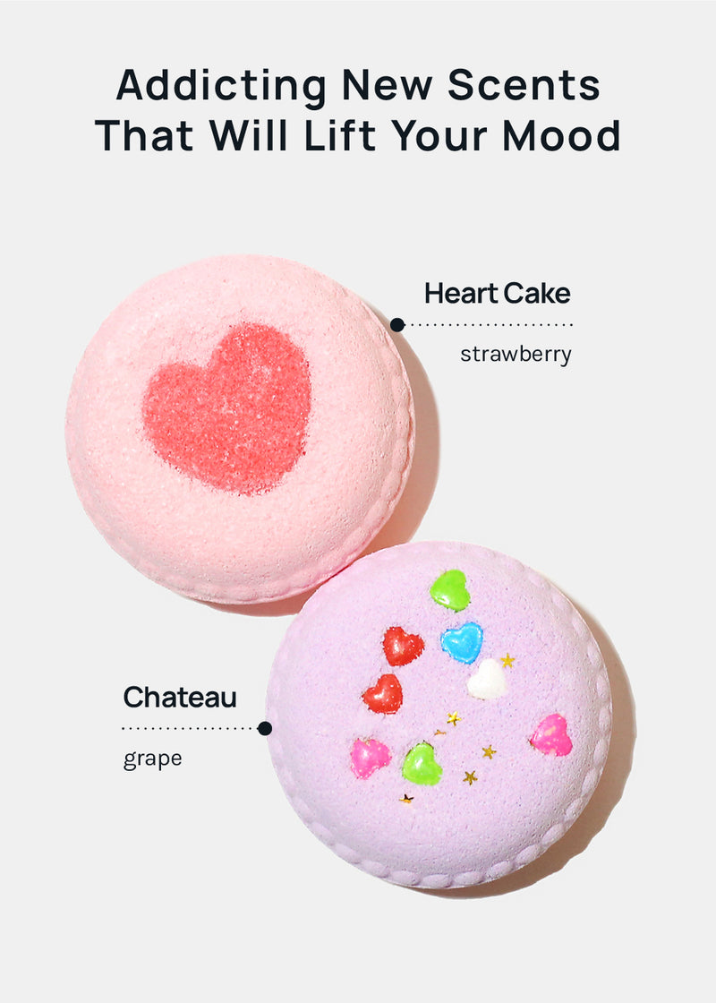 a2o Lab Bath Bomb: Strawberry Heart Cake Macaroon  COSMETICS - Shop Miss A