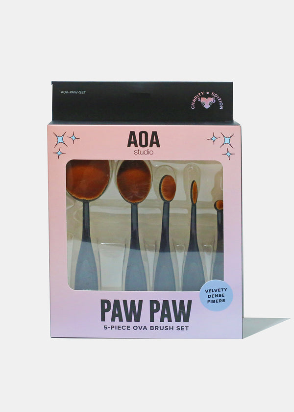 Paw Paw: 5-Piece Ova Brush Set  COSMETICS - Shop Miss A